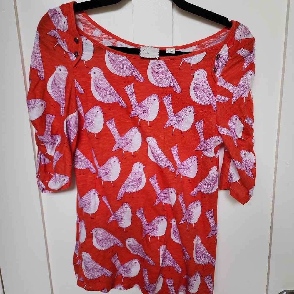 Anthropologie bird shirt